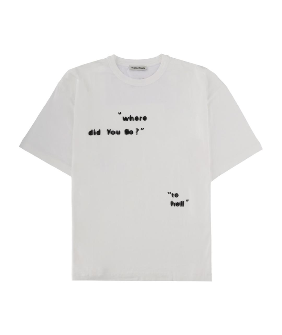 YMC Белая футболка, фото 1