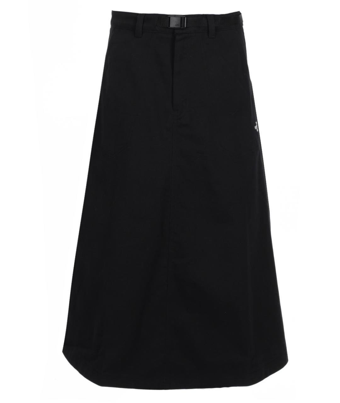 THE NORTH FACE Черная хлопковая юбка миди, фото 1