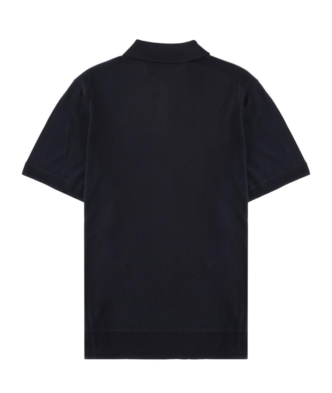 HUGO BOSS Синее поло с коротким рукавом, фото 2