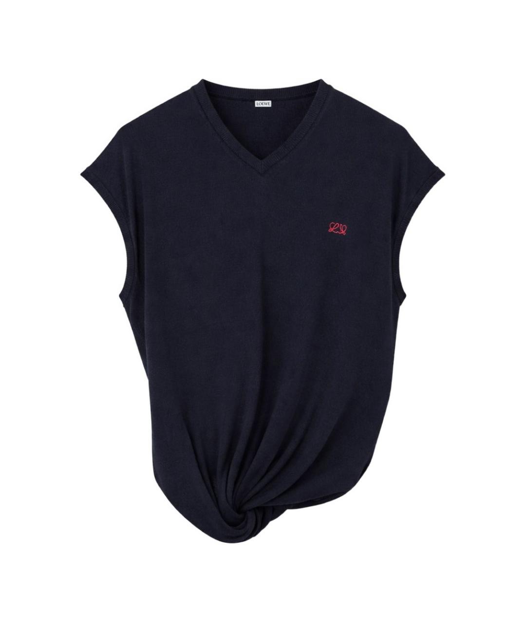 LOEWE Синяя шерстяная жилетка, фото 1