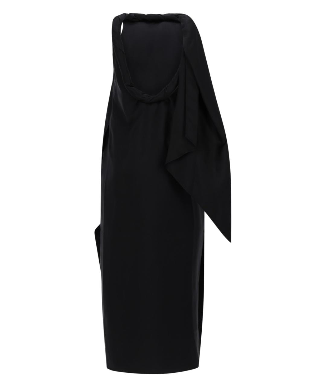 LOULOU STUDIO Черное шелковое коктейльное платье, фото 1