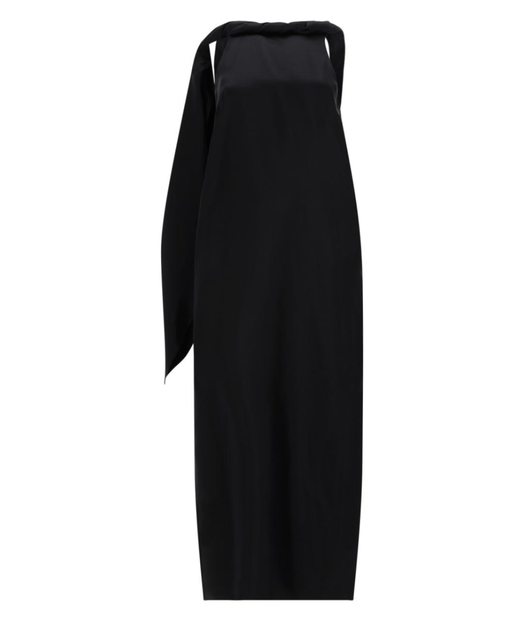 LOULOU STUDIO Черное шелковое коктейльное платье, фото 2