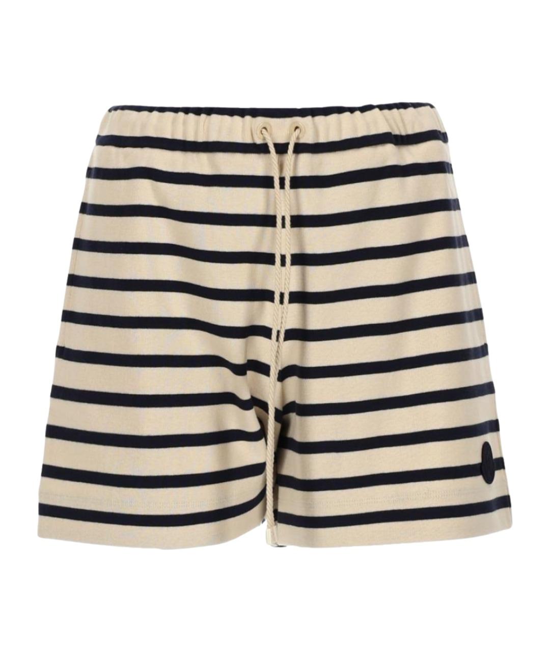 MONCLER Бежевые хлопковые шорты, фото 1