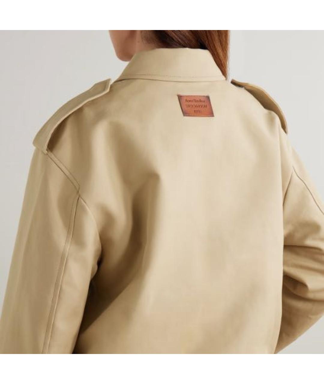ACNE STUDIOS Бежевый тренч/плащ, фото 2