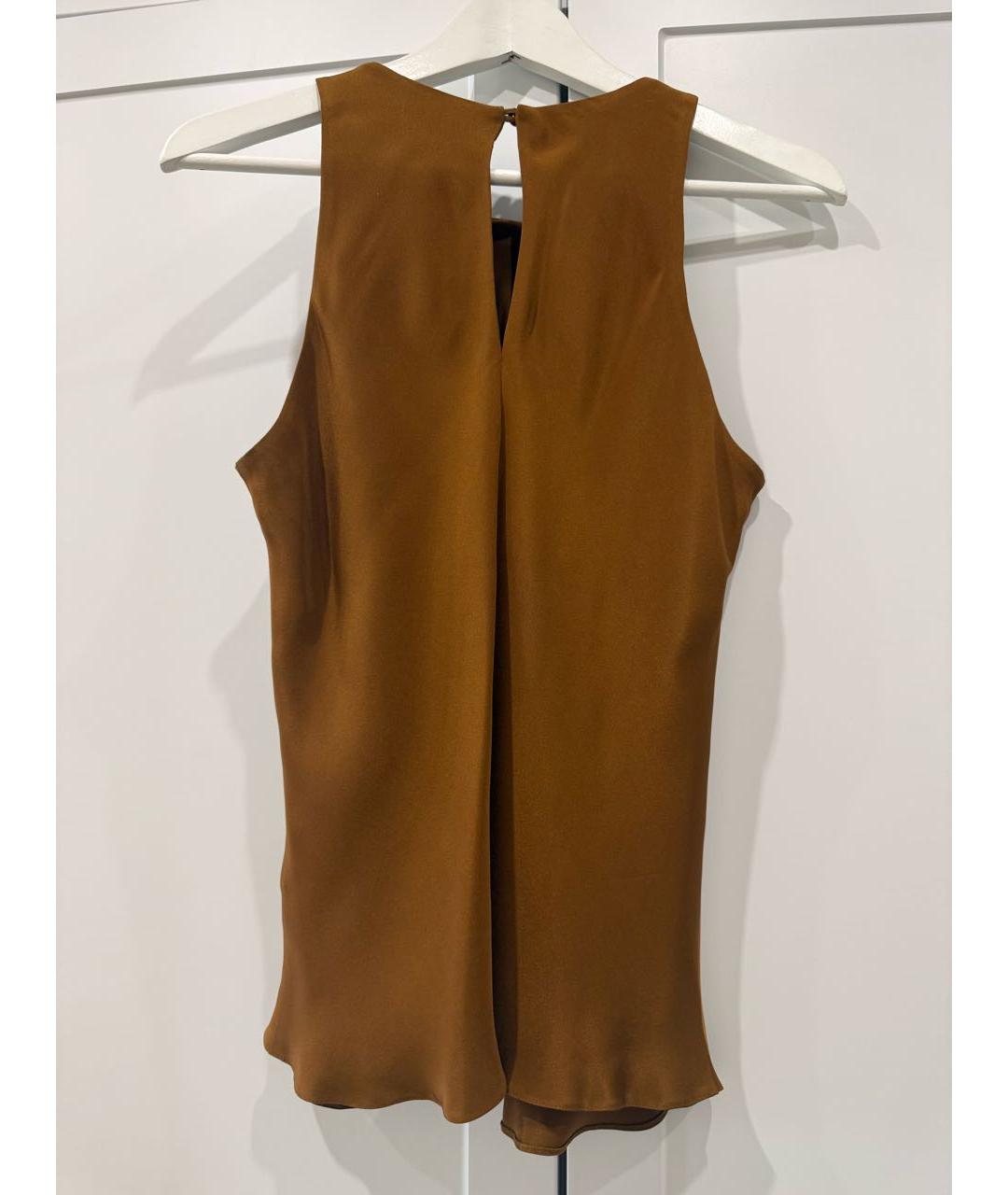 12 STOREEZ Горчичная шелковая блузы, фото 2