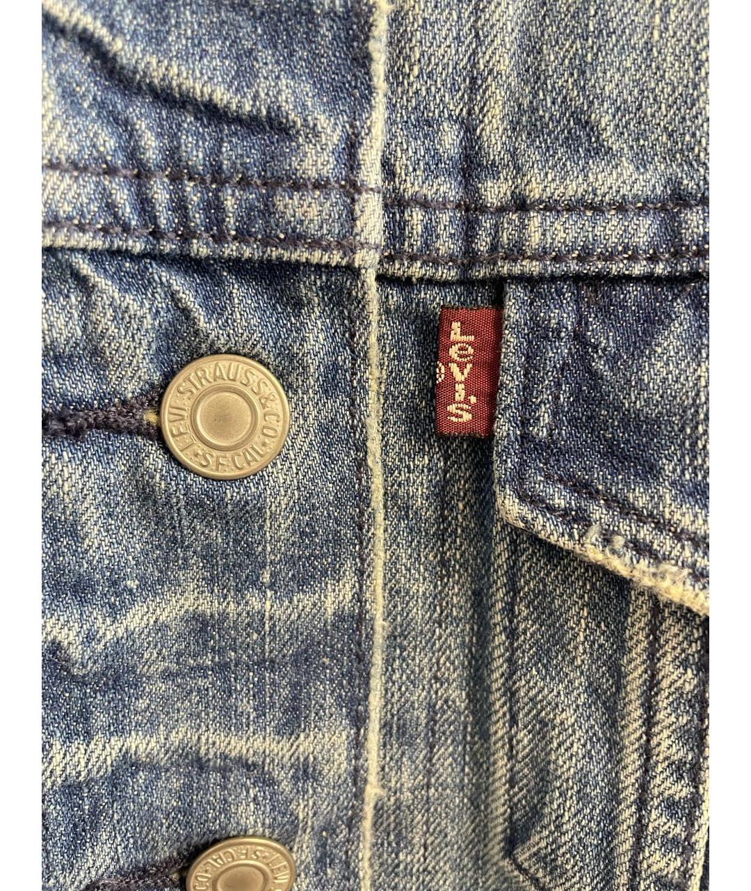 LEVI'S Голубая хлопковая куртка, фото 4