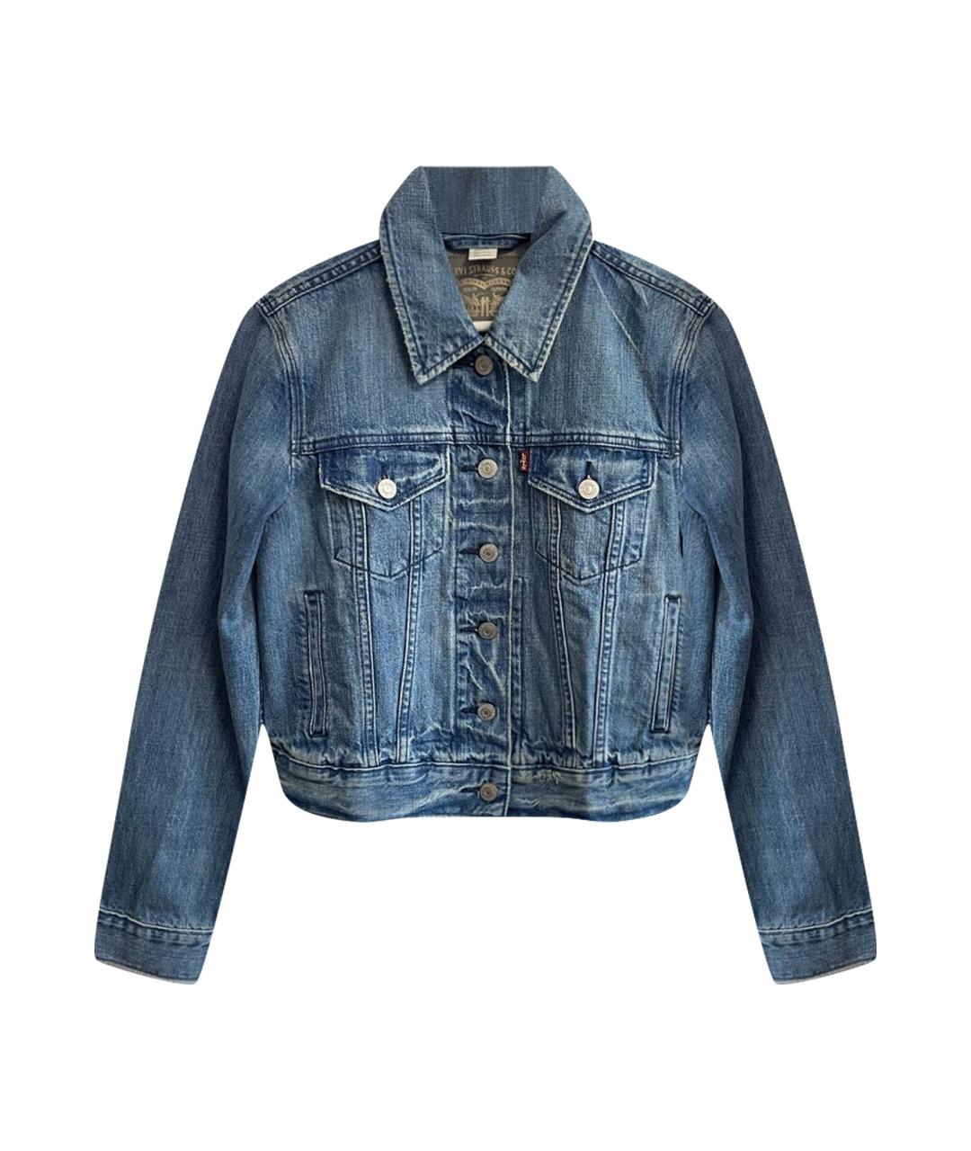 LEVI'S Голубая хлопковая куртка, фото 1