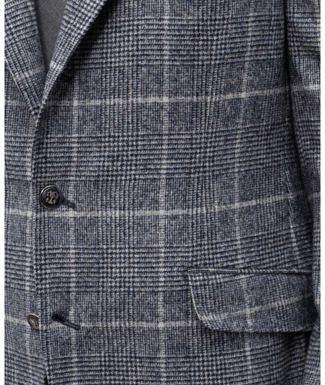 BRUNELLO CUCINELLI Серый шерстяной пиджак, фото 5