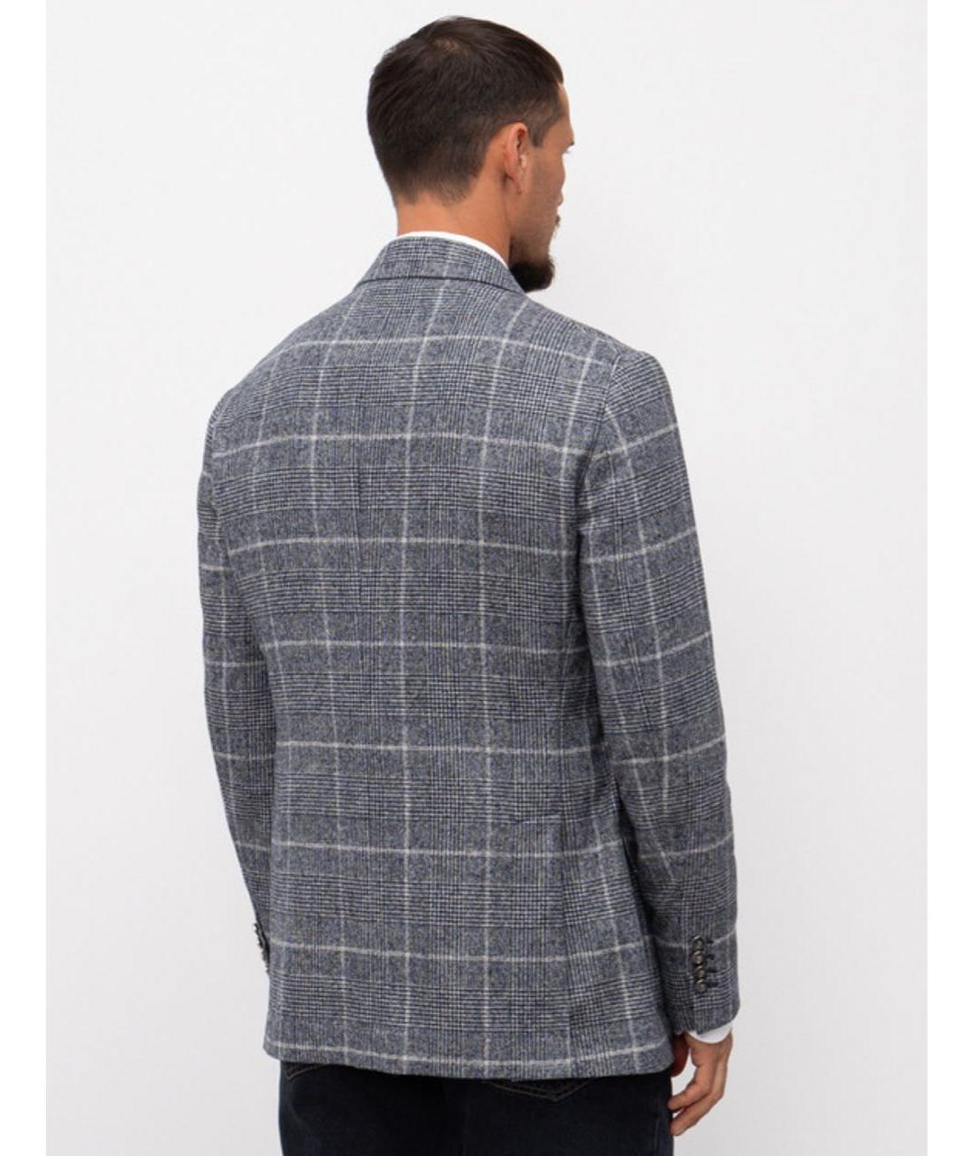 BRUNELLO CUCINELLI Серый шерстяной пиджак, фото 3