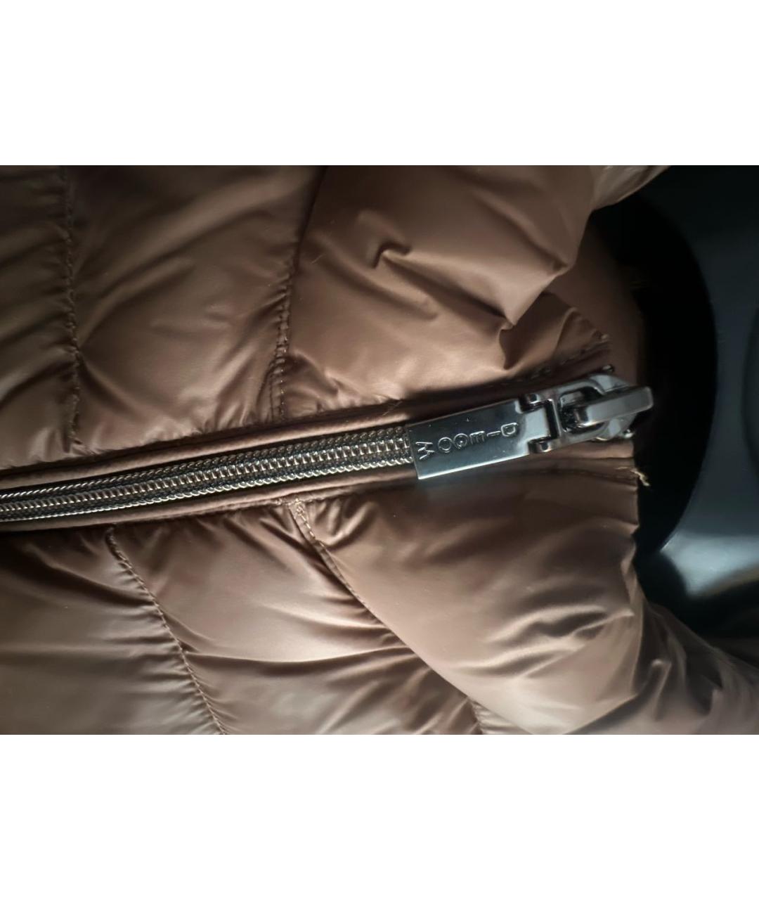 DIEGO M Коричневый полиэстеровый жилет, фото 3