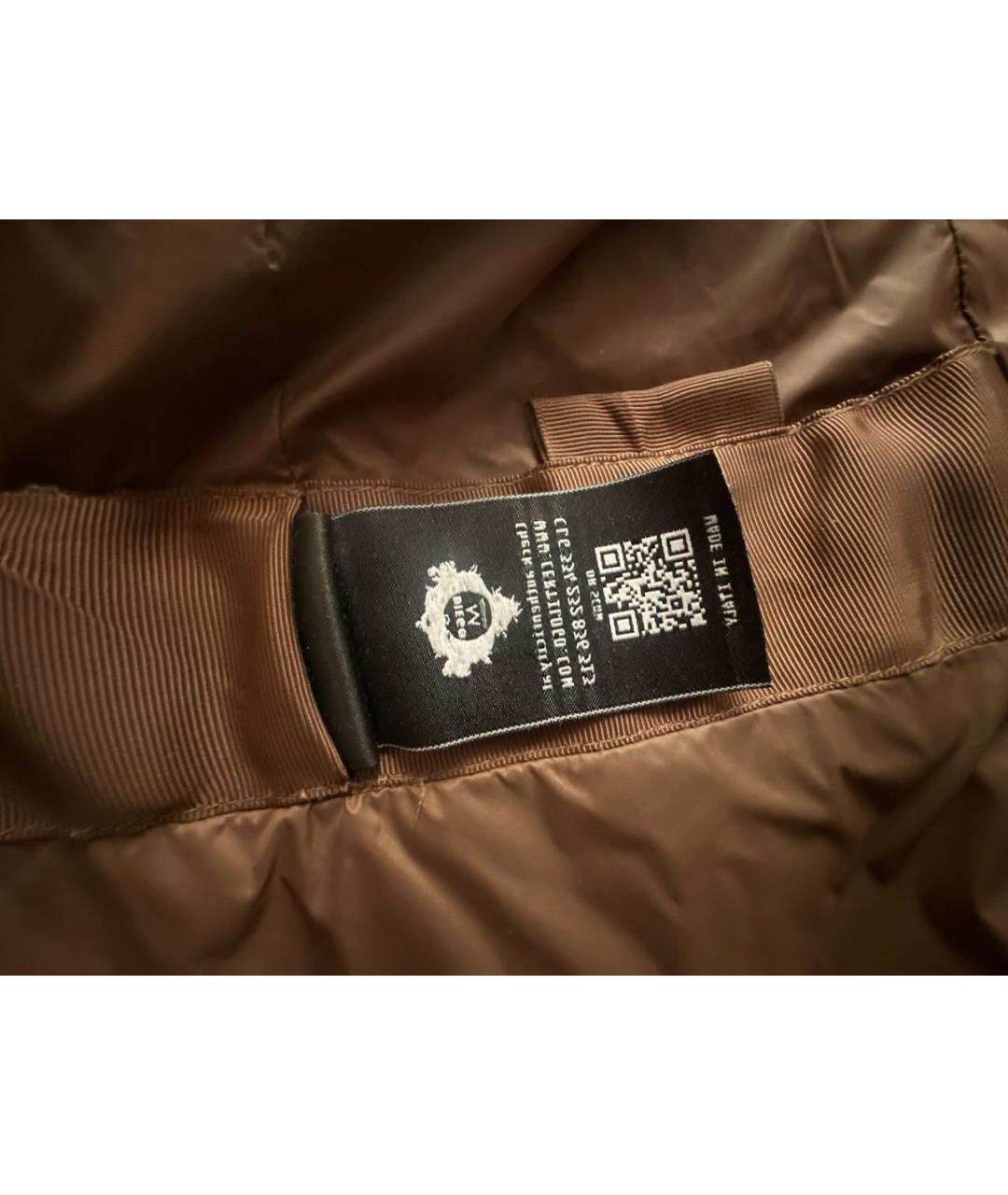 DIEGO M Коричневый полиэстеровый жилет, фото 4