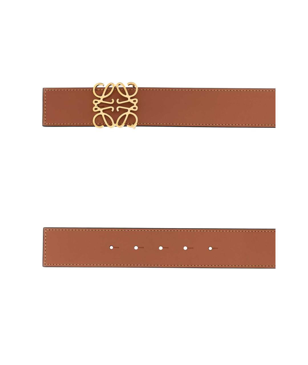 LOEWE Коричневый кожаный ремень, фото 2