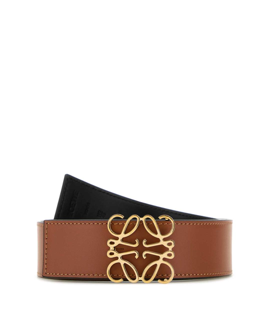 LOEWE Коричневый кожаный ремень, фото 1