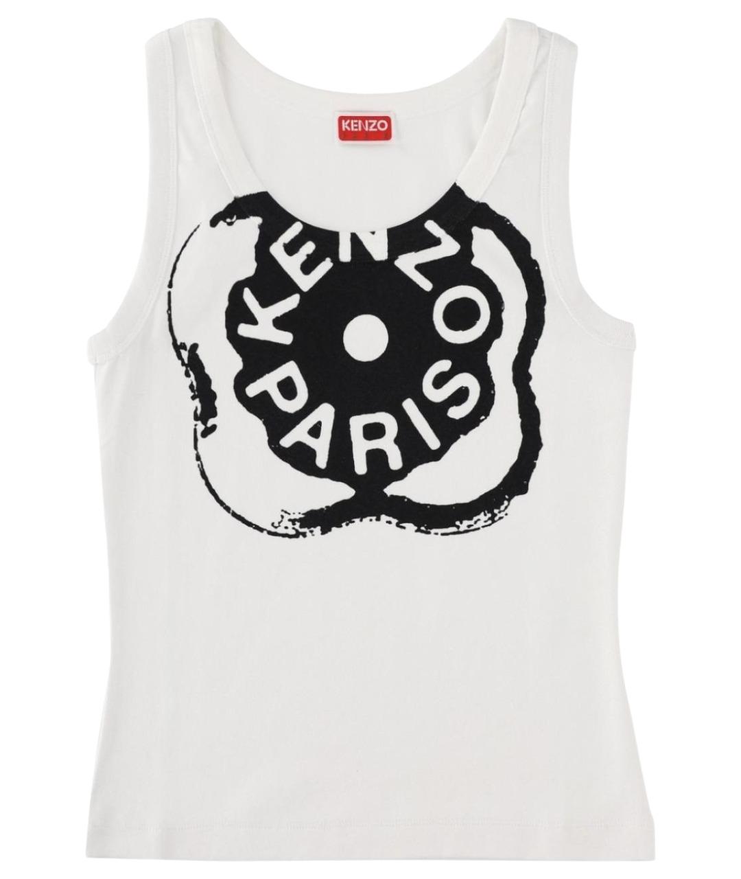 KENZO Белая хлопковая майка, фото 1