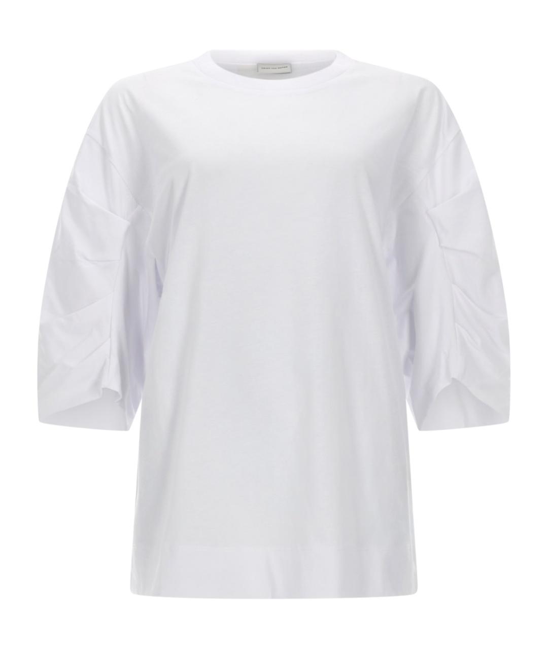 DRIES VAN NOTEN Белая хлопковая футболка, фото 1