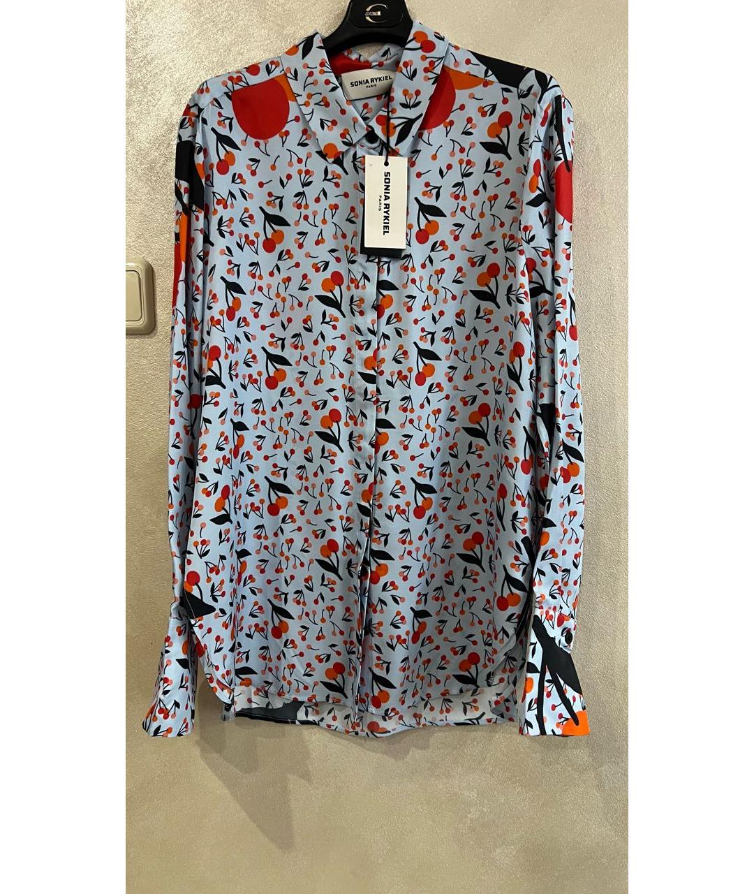 SONIA RYKIEL Мульти шелковая блузы, фото 6