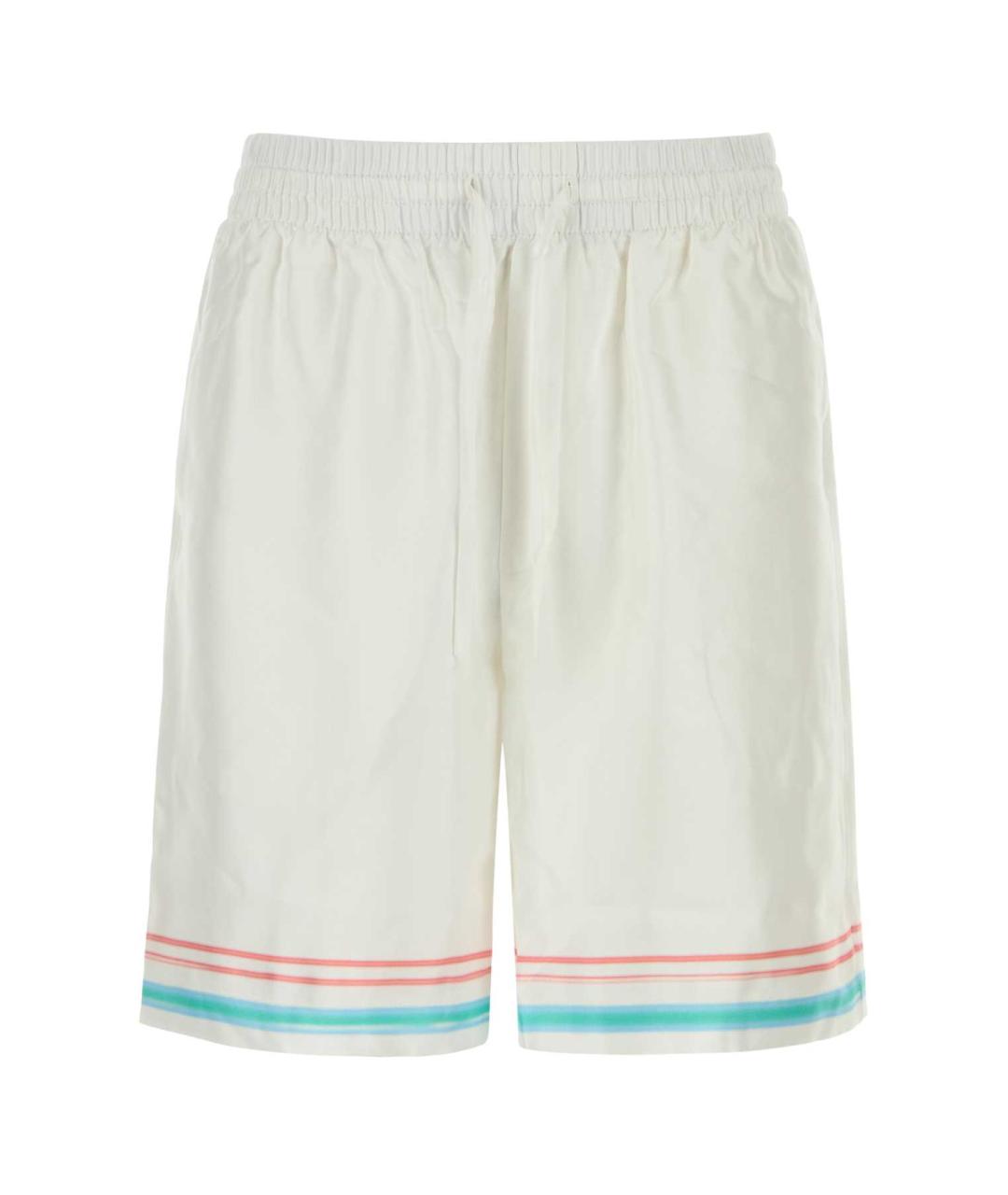 CASABLANCA Белые шелковые шорты, фото 1