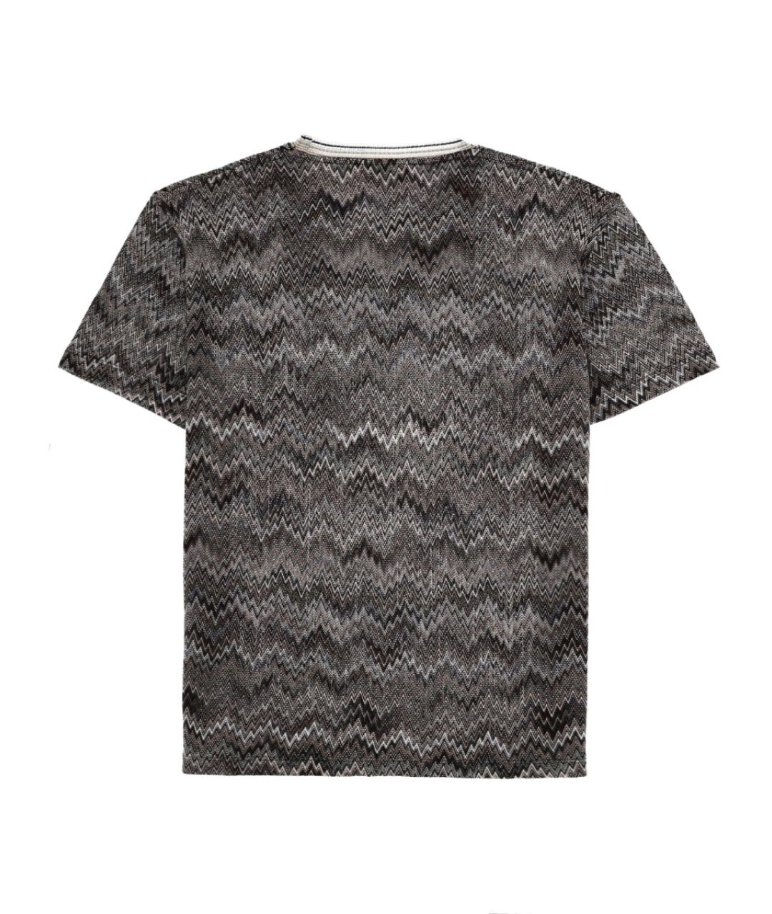 MISSONI Коричневая хлопковая футболка, фото 2