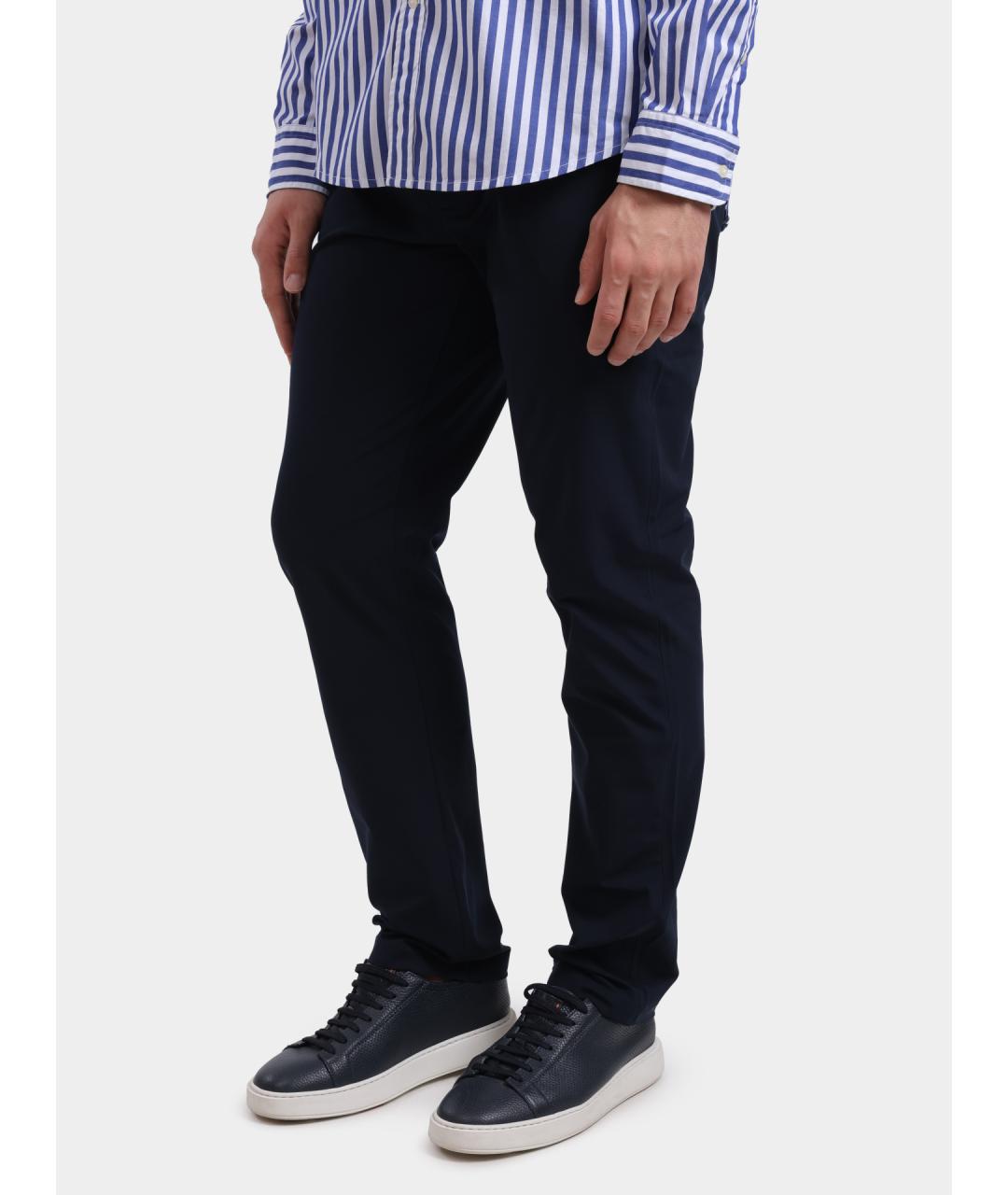 TOMMY HILFIGER Темно-синие повседневные брюки, фото 3