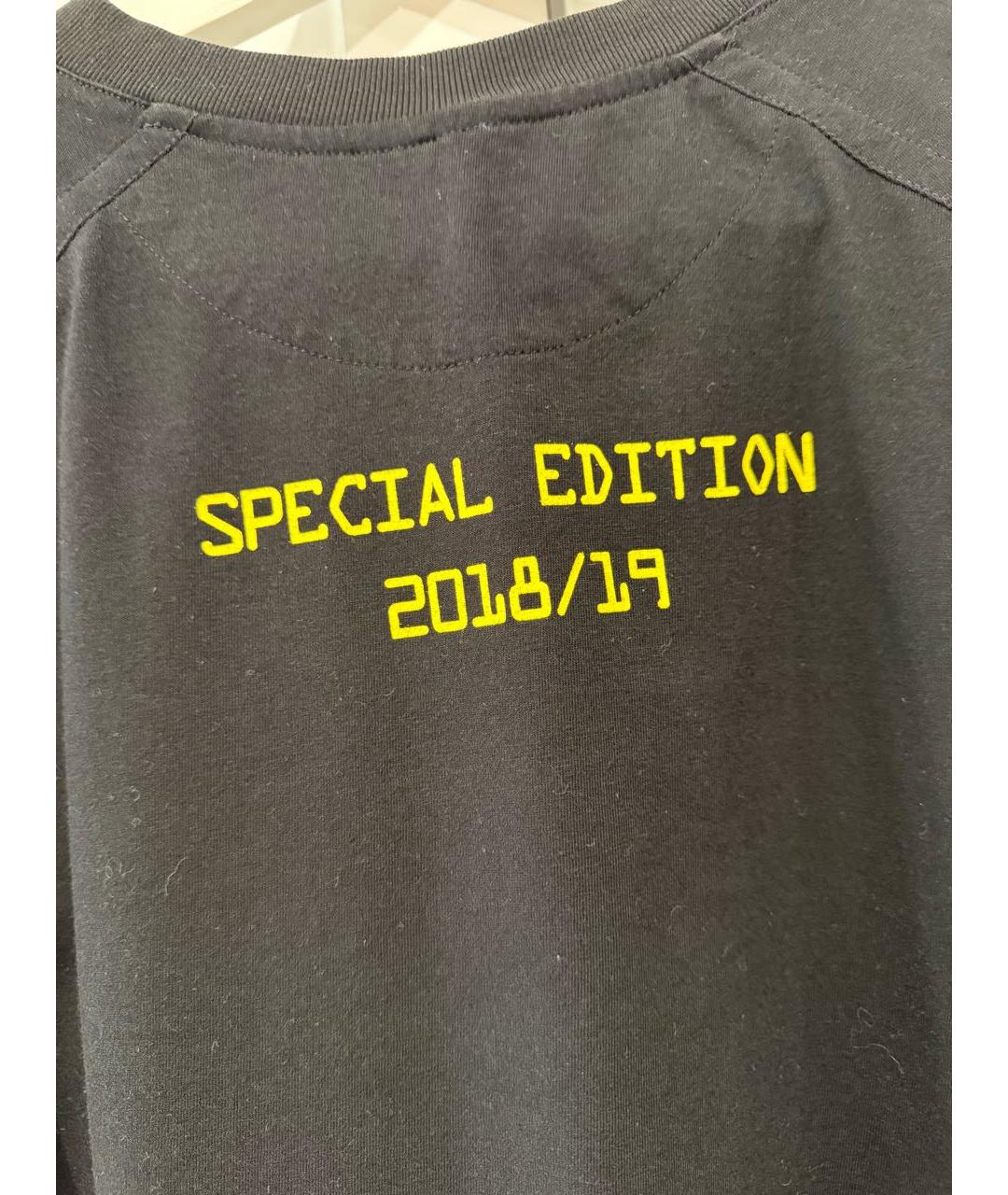 FENDI Черная хлопковая футболка, фото 5