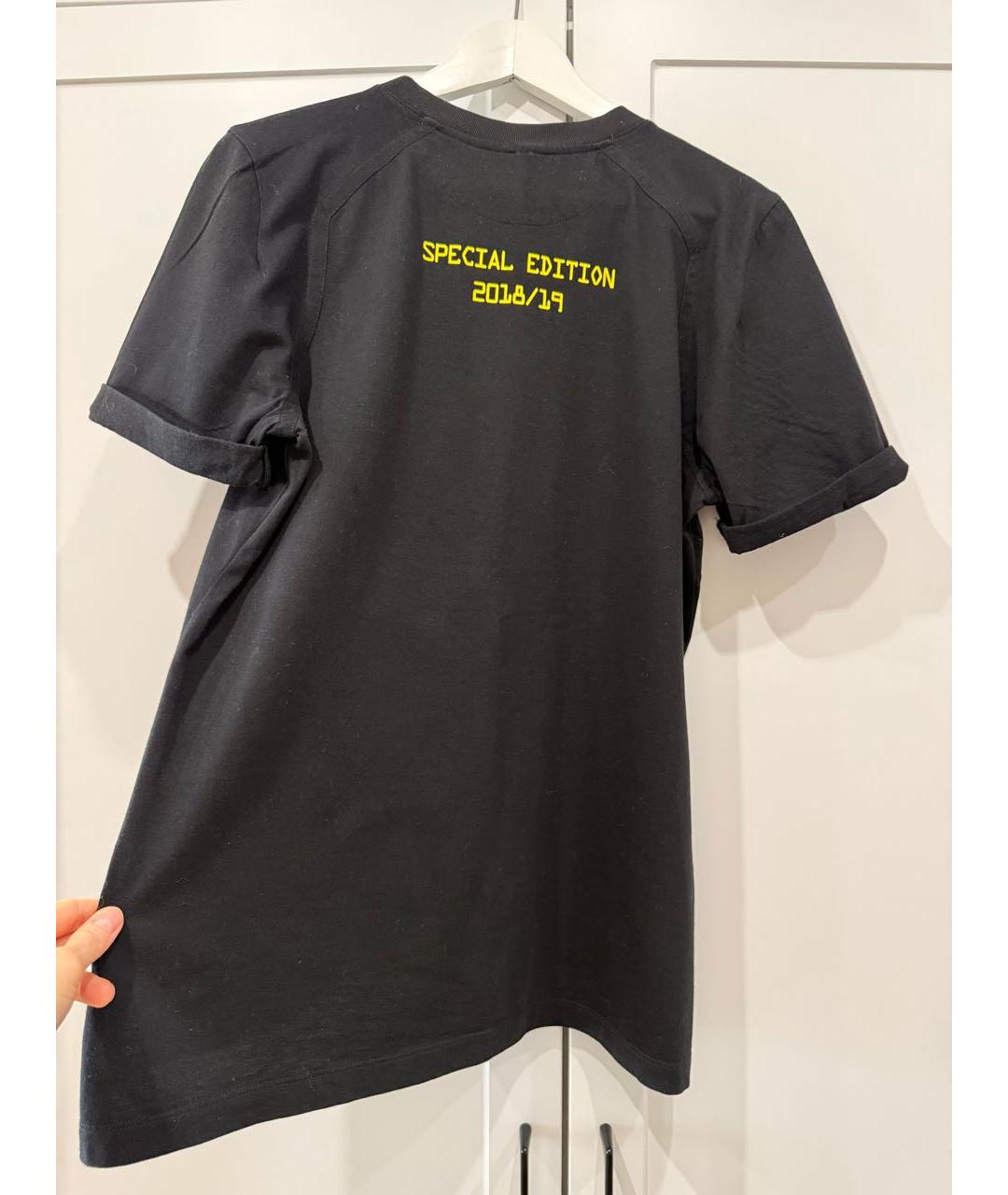 FENDI Черная хлопковая футболка, фото 2