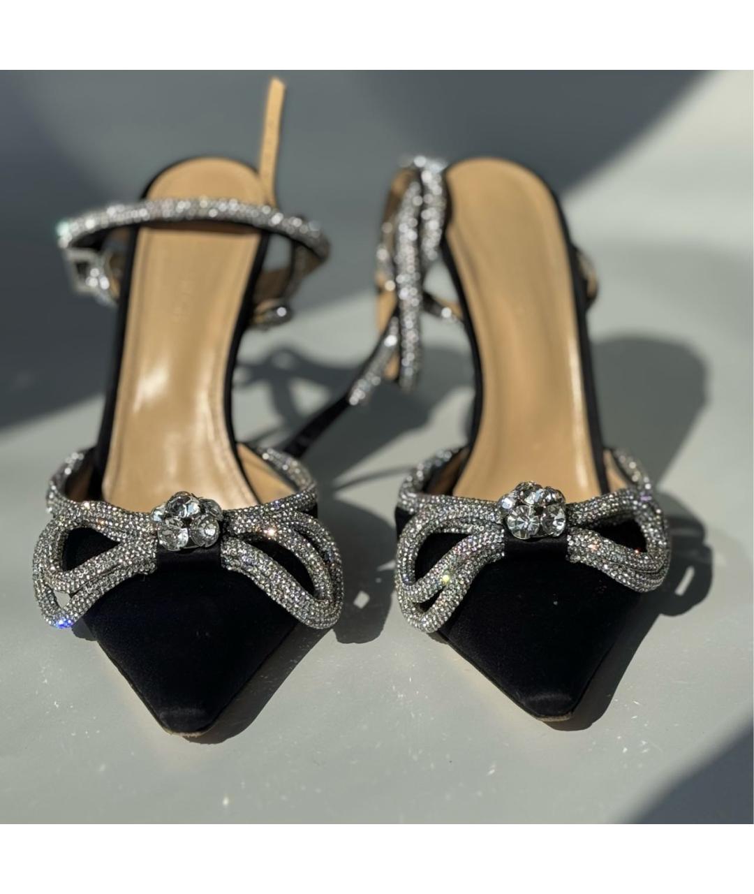 MACH&MACH Черные текстильные туфли, фото 2