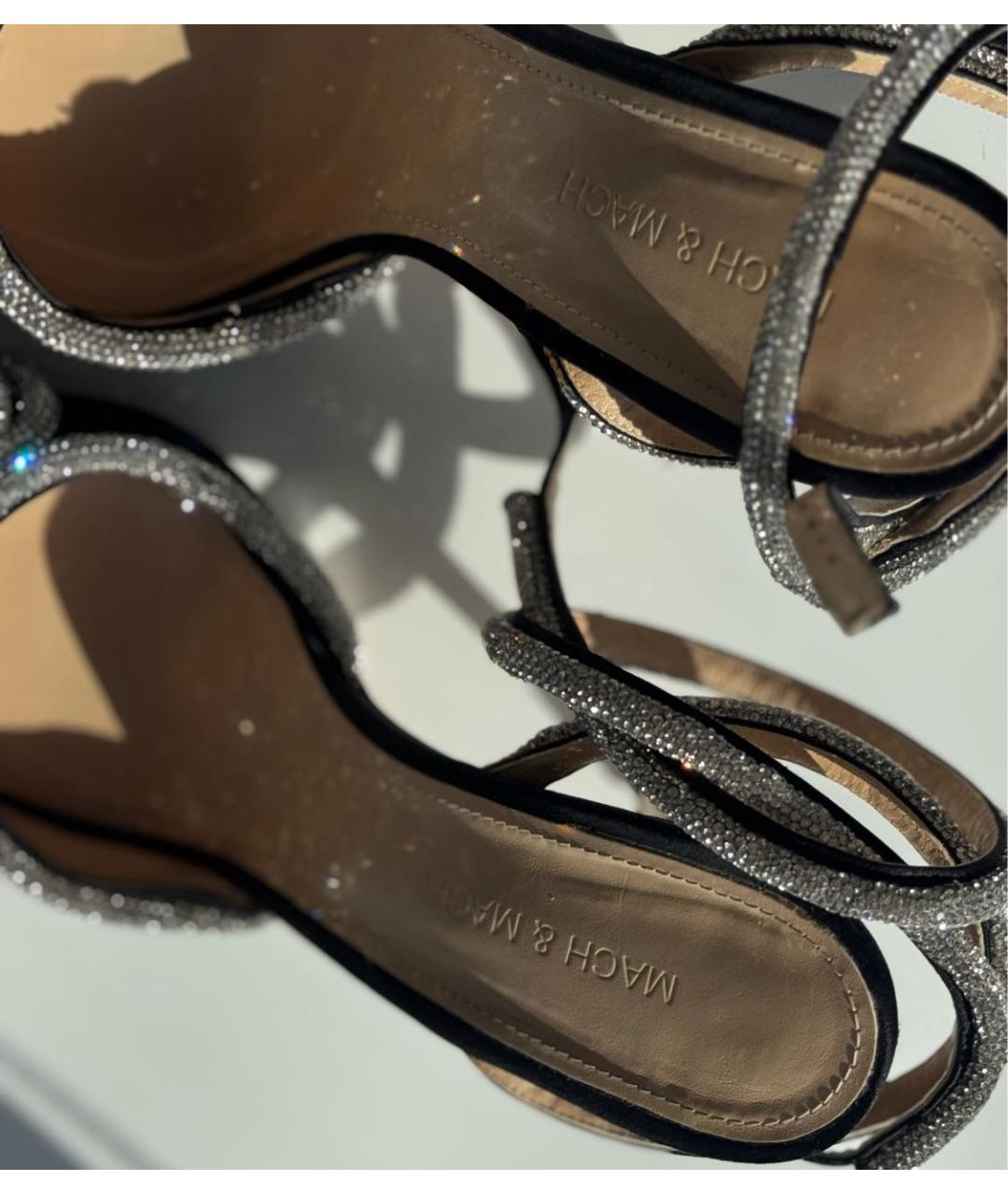 MACH&MACH Черные текстильные туфли, фото 6