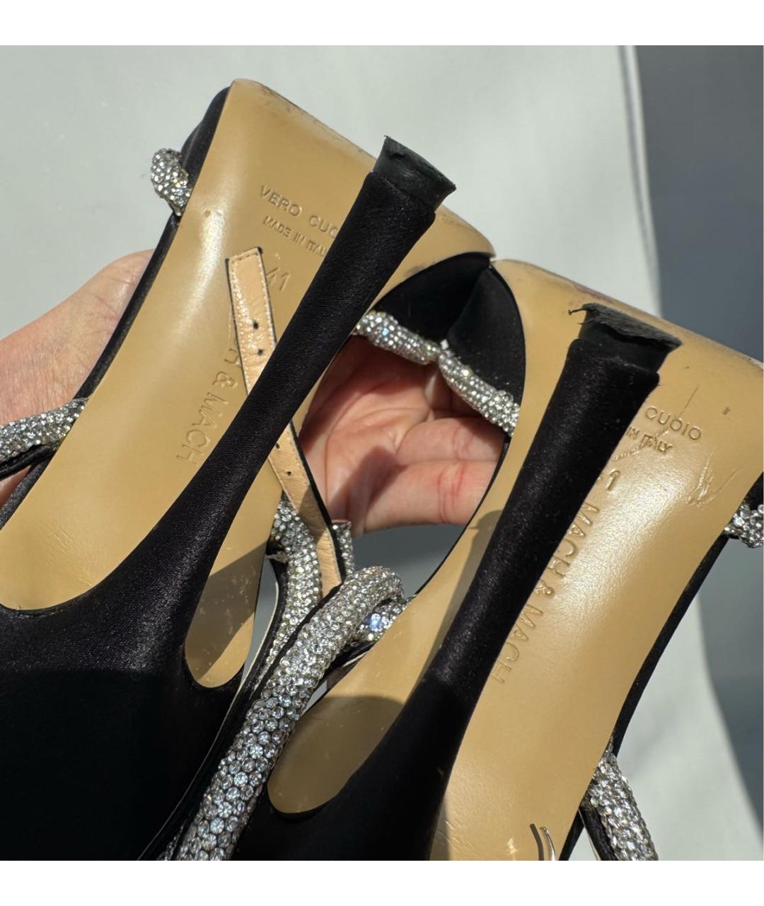 MACH&MACH Черные текстильные туфли, фото 8