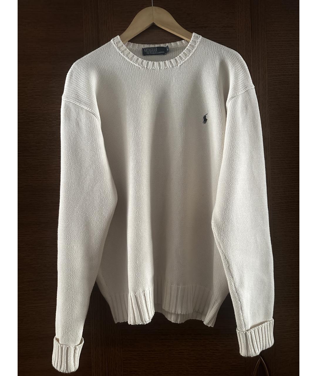 POLO RALPH LAUREN Бежевый хлопковый джемпер / свитер, фото 6