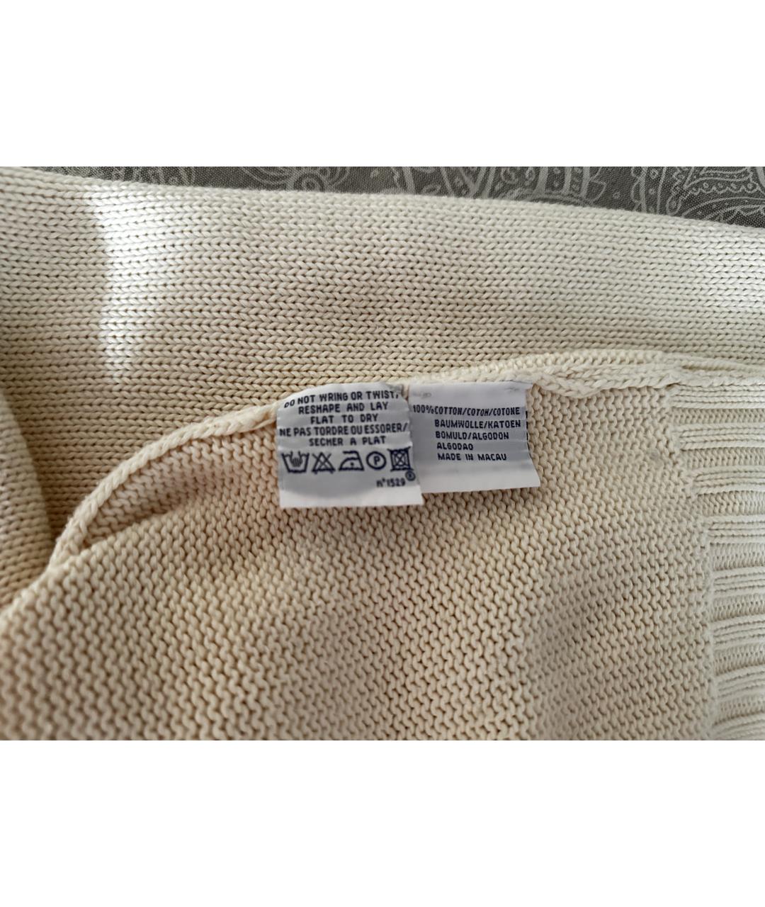 POLO RALPH LAUREN Бежевый хлопковый джемпер / свитер, фото 4