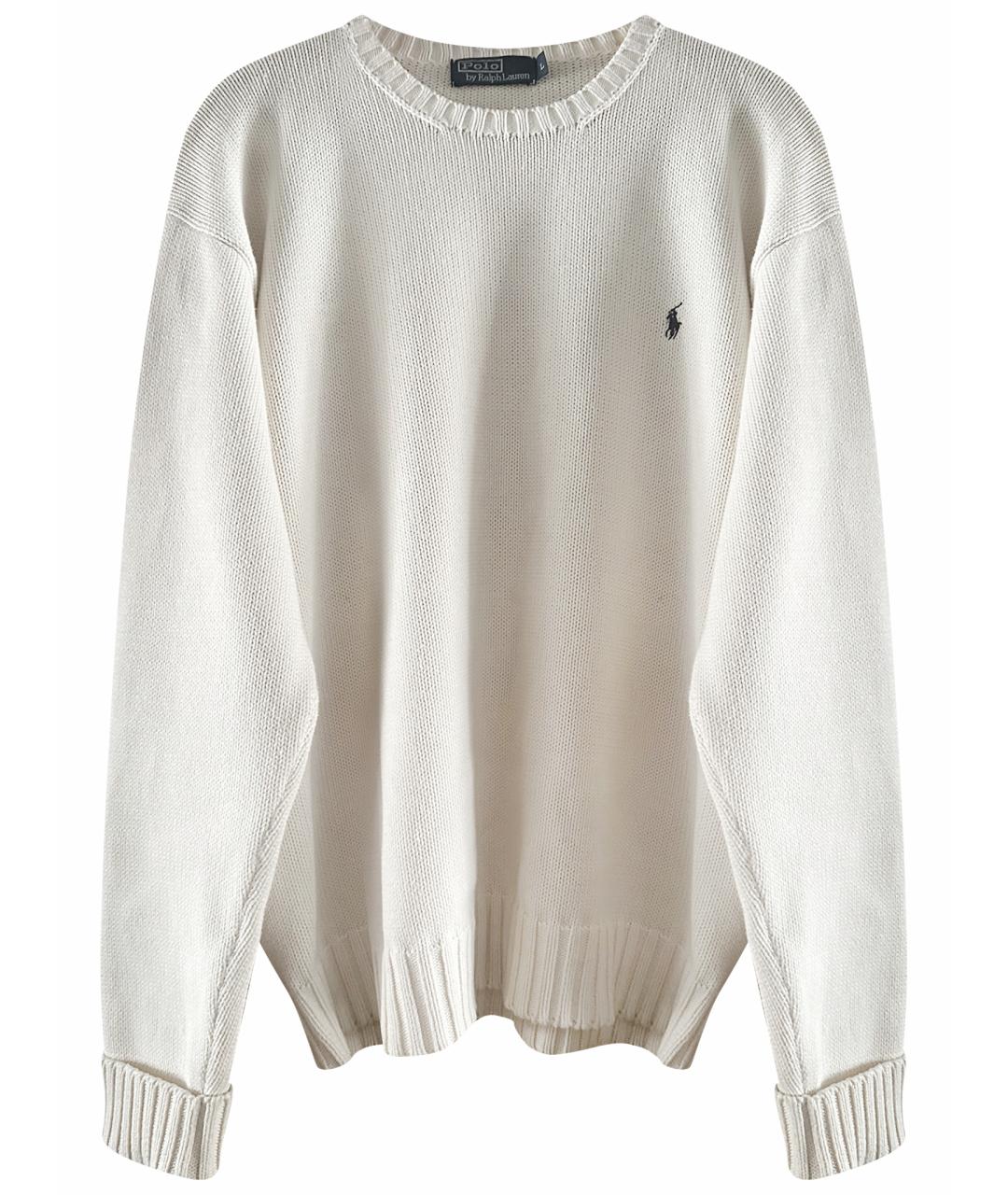 POLO RALPH LAUREN Бежевый хлопковый джемпер / свитер, фото 1