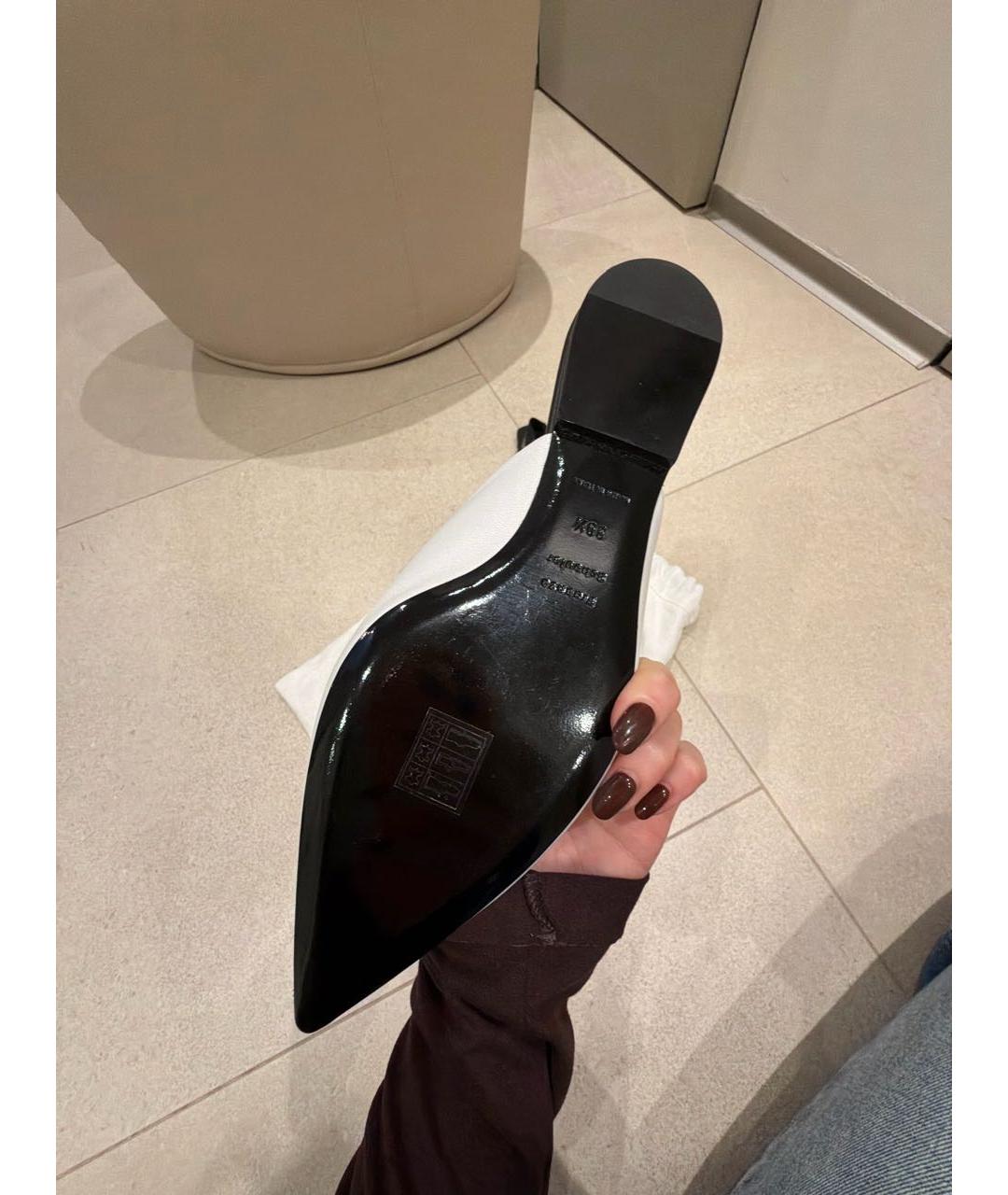 PROENZA SCHOULER Белые кожаные мюли, фото 6