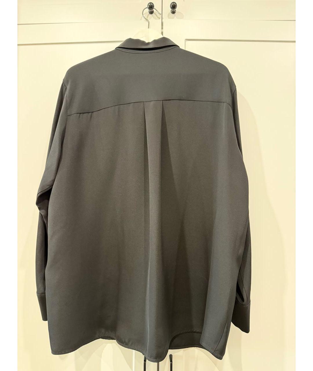 12 STOREEZ Черная шелковая блузы, фото 2