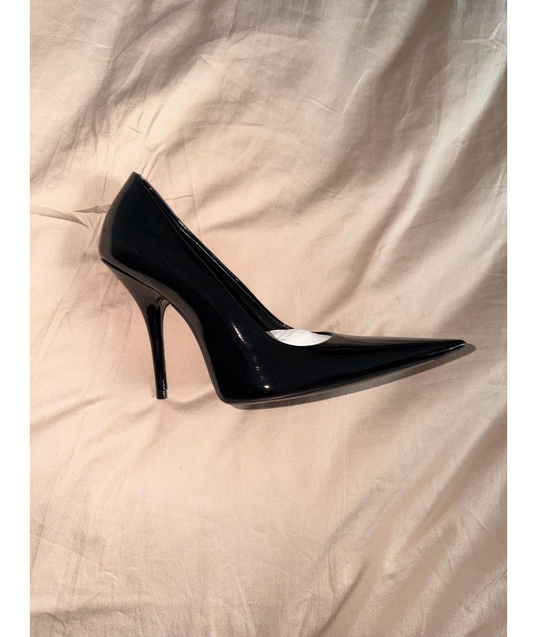 BALENCIAGA Черные туфли из лакированной кожи, фото 5