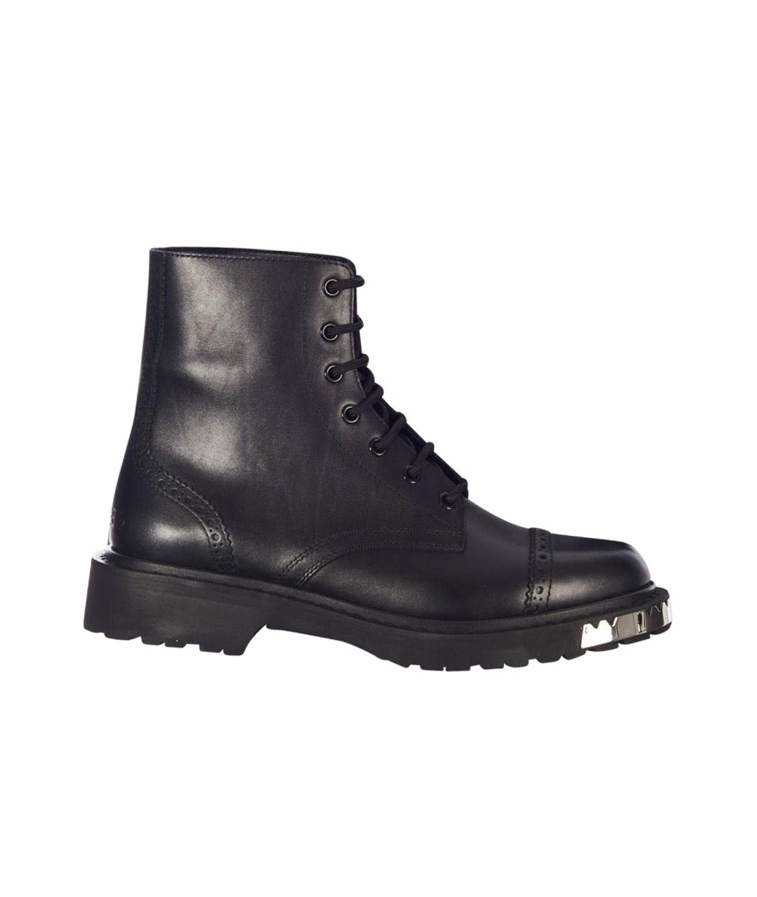 CELINE Черные кожаные высокие ботинки, фото 1