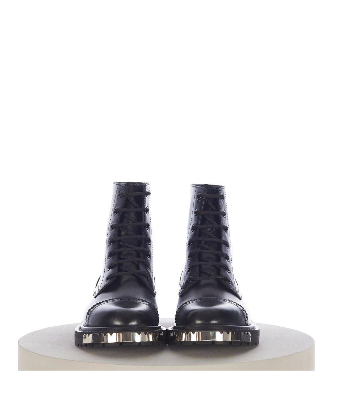 CELINE Черные кожаные высокие ботинки, фото 5