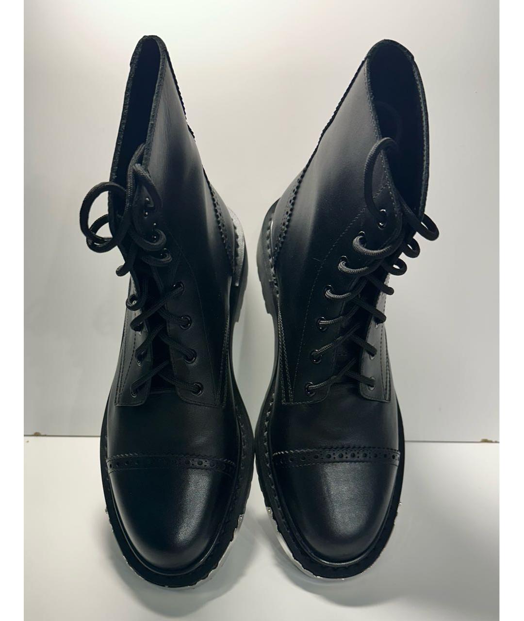 CELINE Черные кожаные высокие ботинки, фото 2