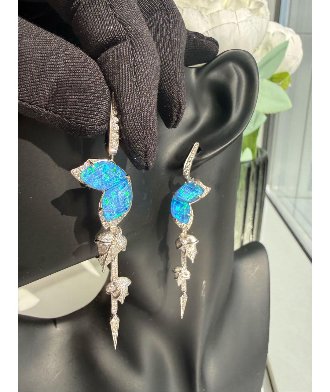 STEPHEN WEBSTER Белые серьги из белого золота, фото 4