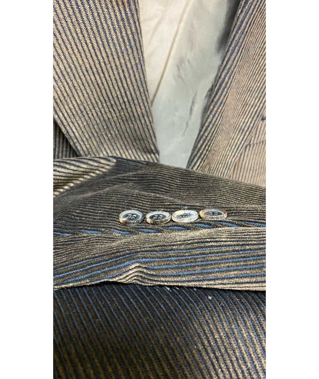 HUGO BOSS Коричневый хлопковый пиджак, фото 7