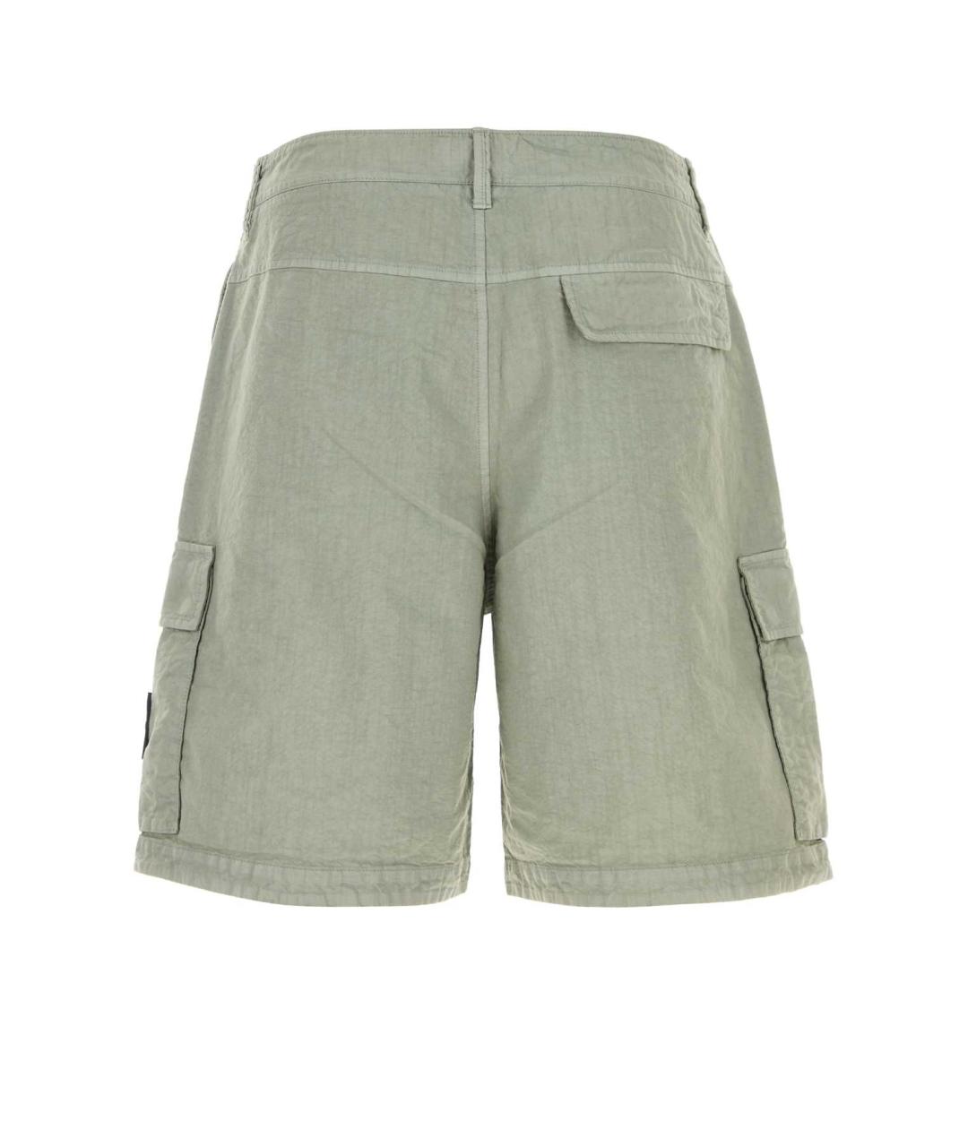 STONE ISLAND Зеленые шорты, фото 2