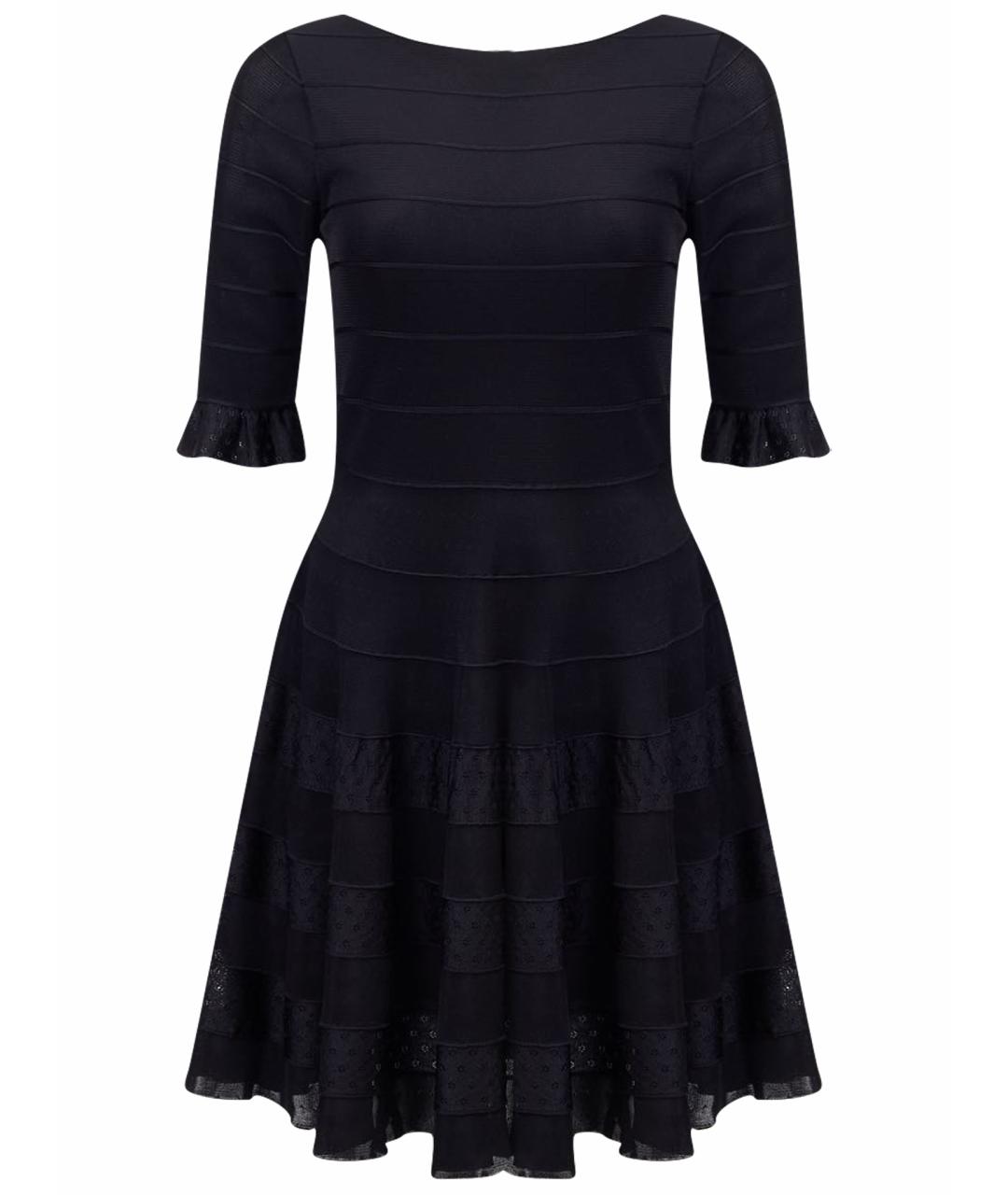 CHRISTIAN DIOR Черное вискозное повседневное платье, фото 1