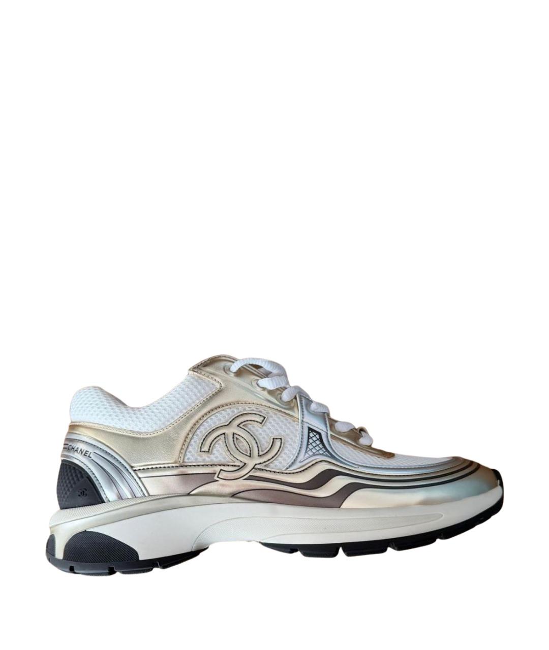 CHANEL Золотые кроссовки, фото 10