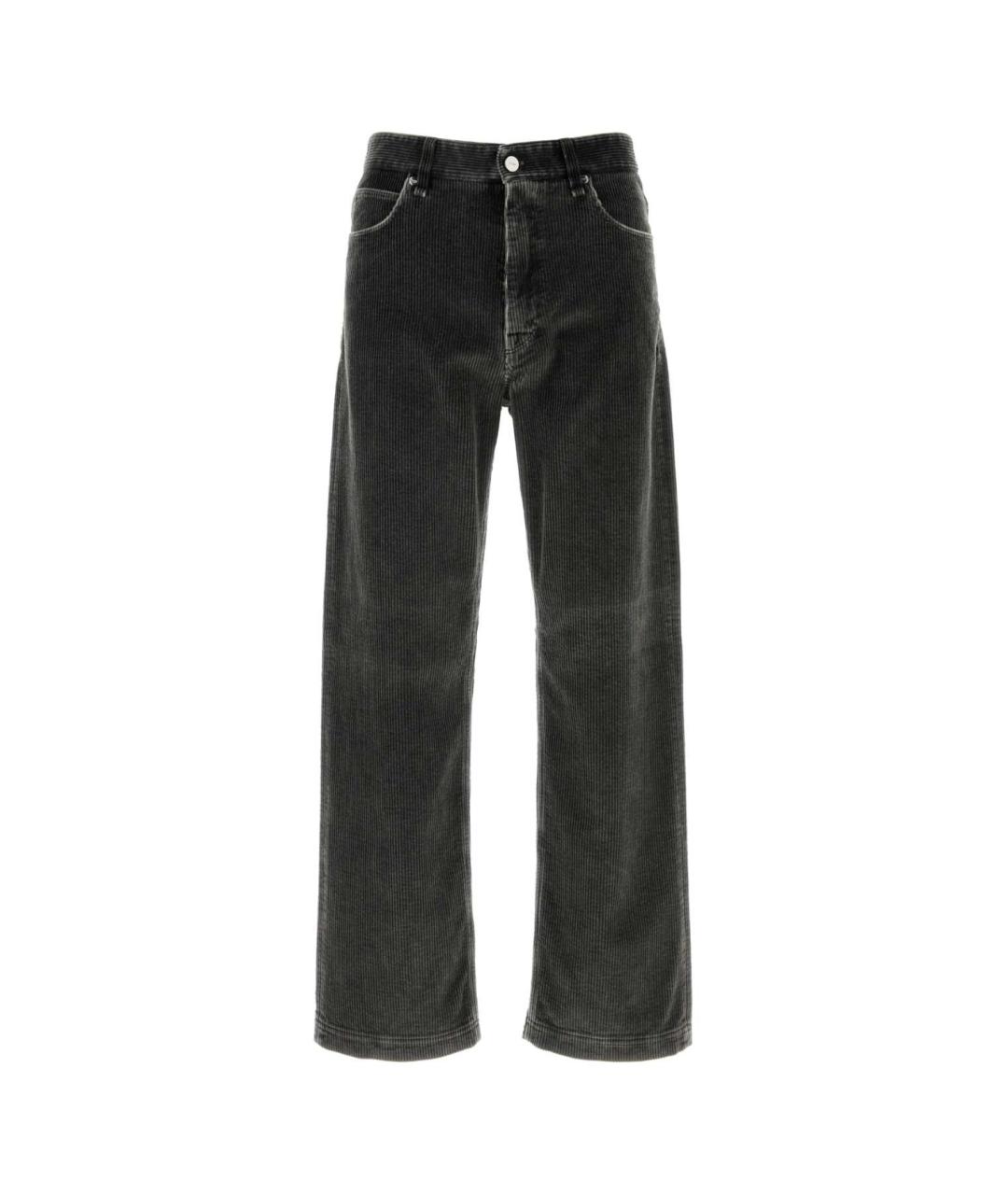 FENDI Серые хлопковые прямые джинсы, фото 1