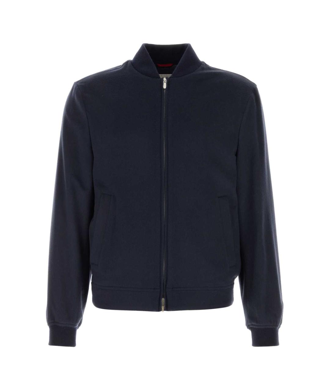 BRUNELLO CUCINELLI Темно-синяя кашемировая куртка, фото 1