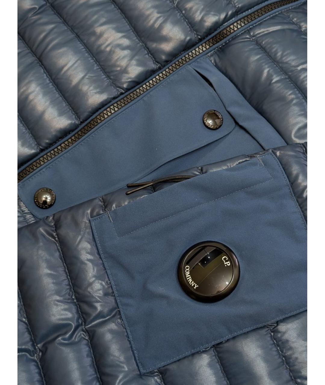 CP COMPANY Темно-синий полиамидовый пуховик, фото 4