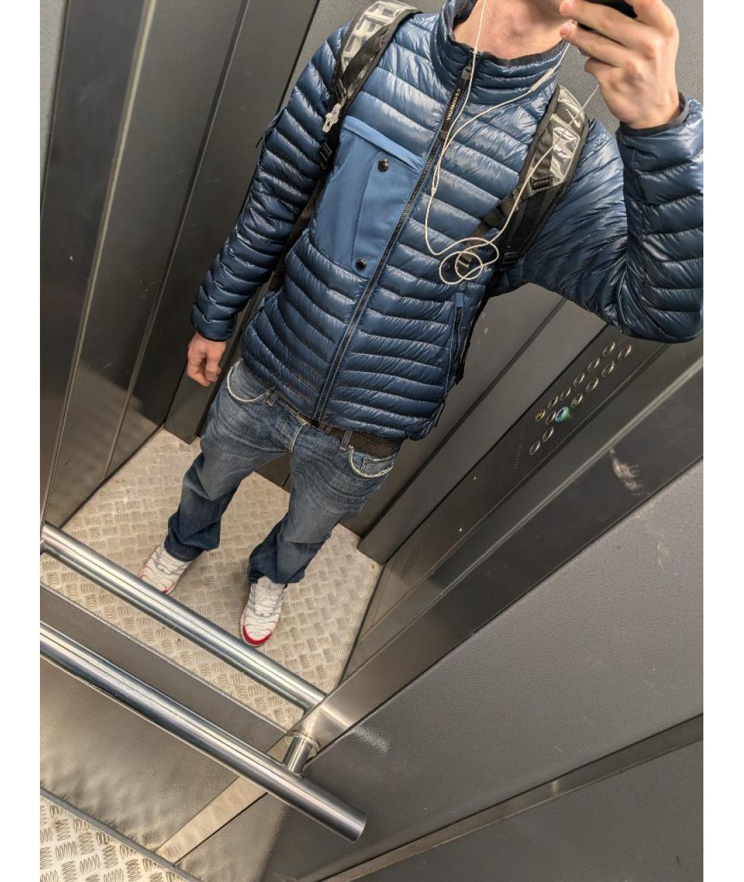 CP COMPANY Темно-синий полиамидовый пуховик, фото 7