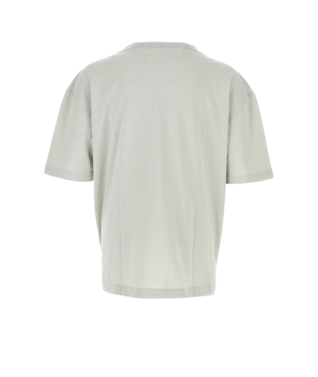 MAISON MARGIELA Серая хлопковая футболка, фото 2