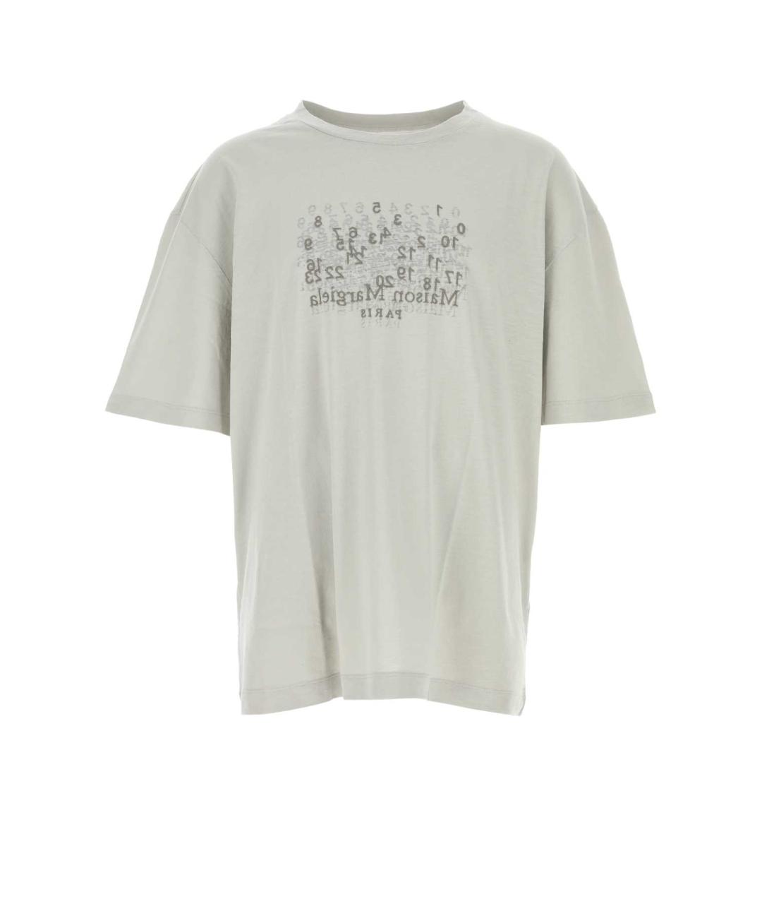 MAISON MARGIELA Серая хлопковая футболка, фото 1
