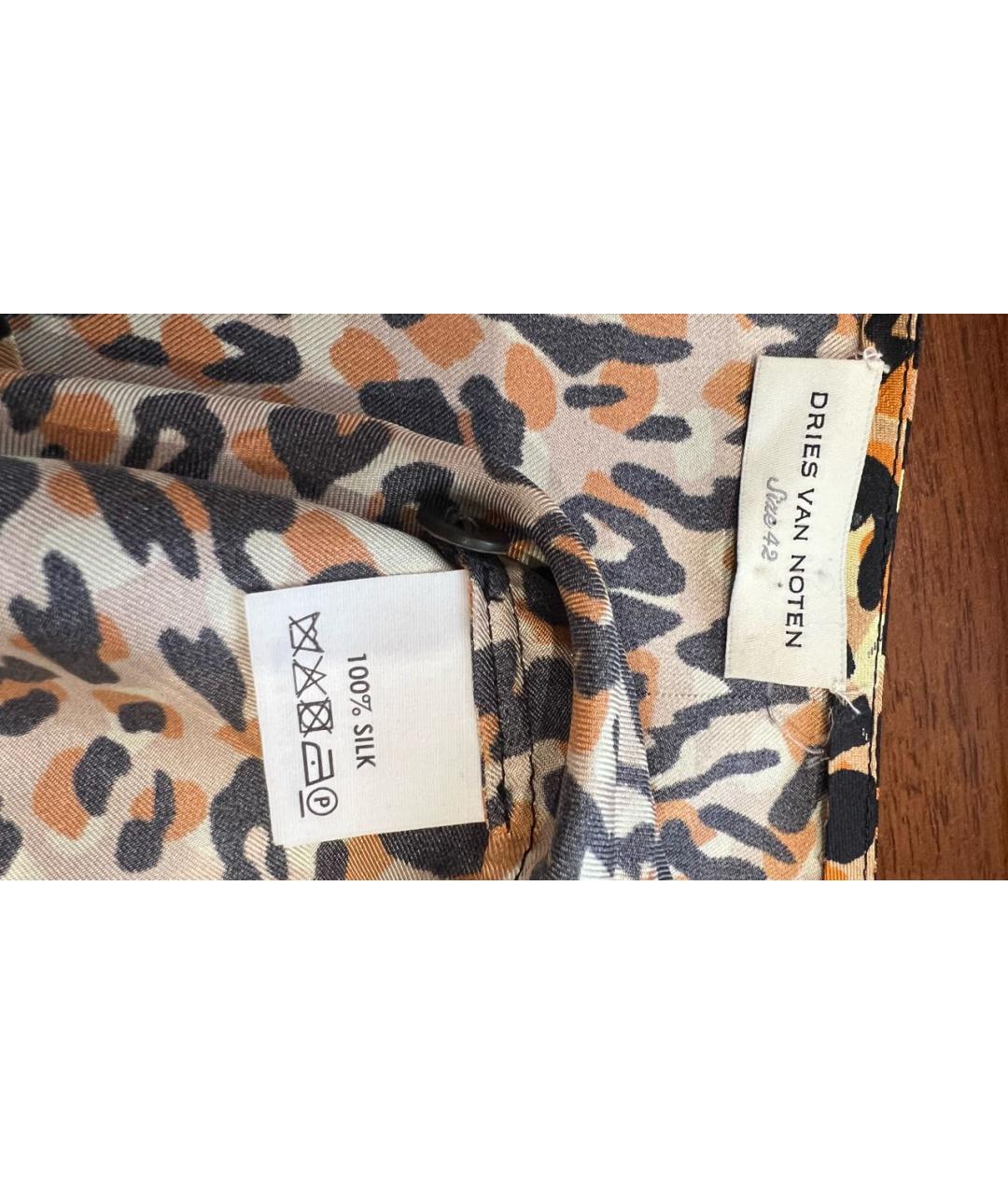 DRIES VAN NOTEN Мульти шелковая блузы, фото 5