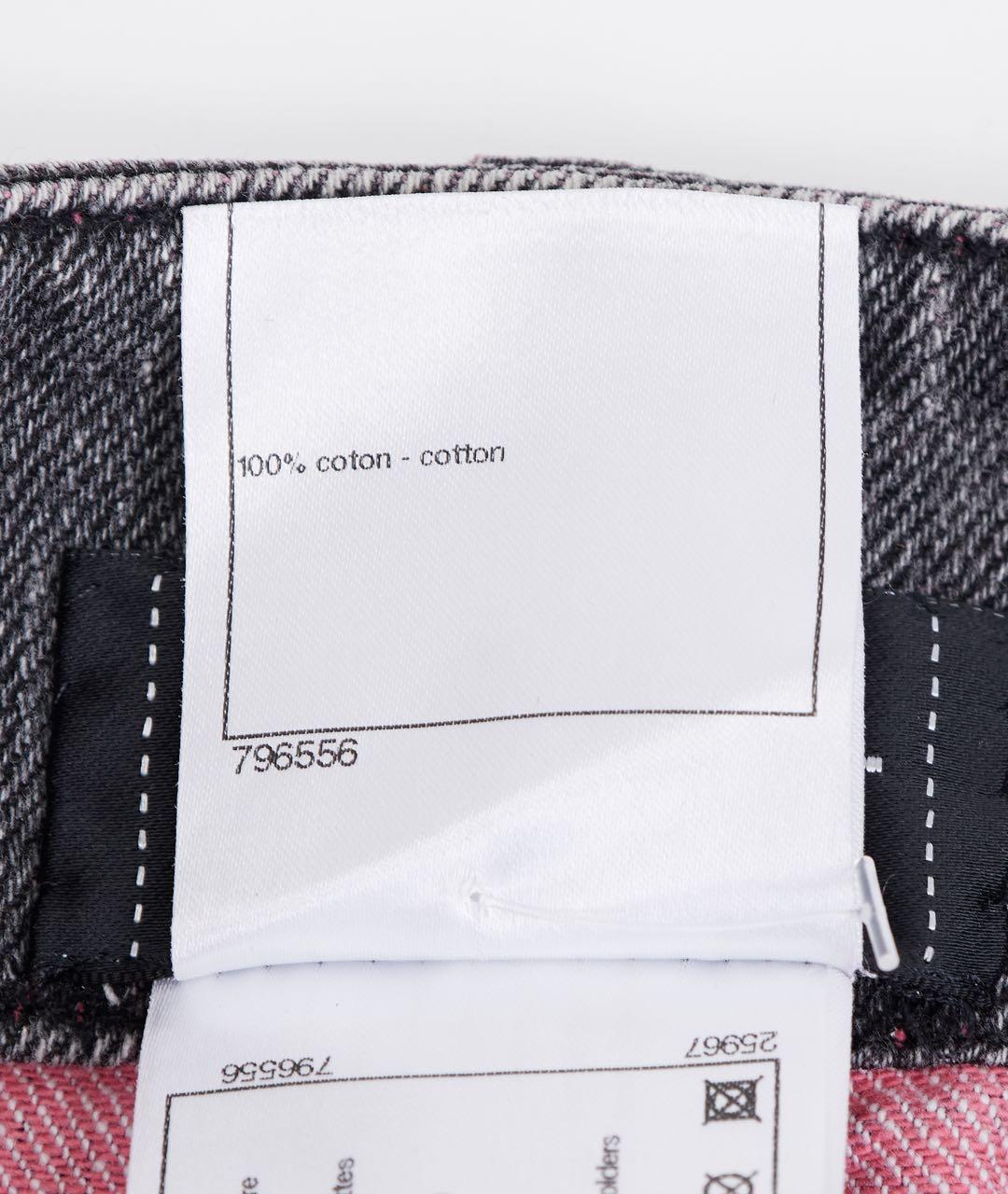 CHANEL Серая хлопковая юбка мини, фото 4